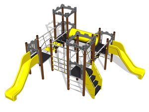Game set castle UNH4018KW - brown