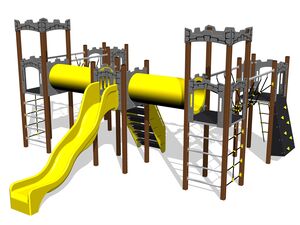Game set castle UNH5001KW - brown