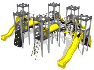 Game set castle - silver
