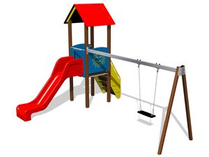 Game set classic UNK1025KW - brown