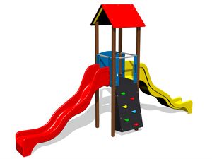 Game set classic UNK1039KW - brown