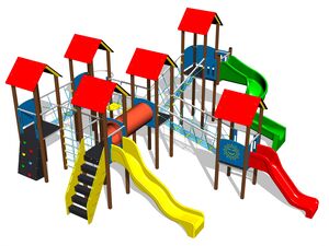 Game set classic UNK6010KW - brown