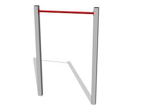 Fitness rack - silver (f.h. 1,5 m)