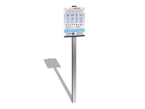 Information board with rules of operation and workout plan