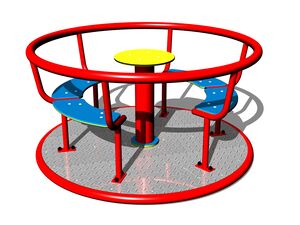 Merry-go-round with seats KO140K (mean 1,4 m) - metal