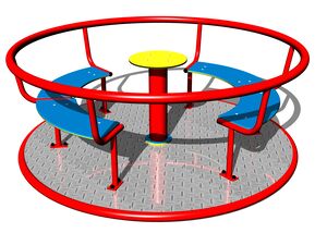 Merry-go-round with seats KO180K (mean 1,8 m) - metal