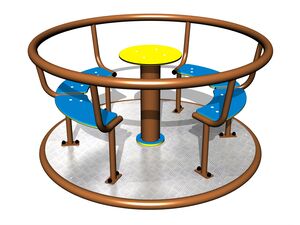 Merry-go-round with seats (mean 1,4 m) - metal