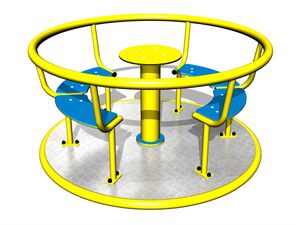 Merry-go-round with seats (mean 1,4 m) - metal