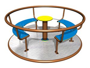 Merry-go-round with seats (mean 1,8 m) - metal