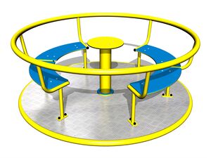 Merry-go-round with seats (mean 1,8 m) - metal