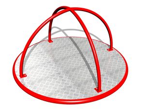 Stand-up merry-go-round (mean 1,45 m) - red