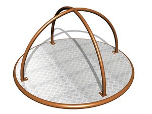 Stand-up merry-go-round (mean 1,45 m) - brown