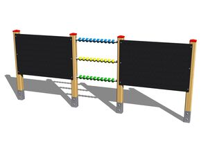 Double panel drawing board with an abacus TK301D