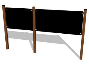 Double panel drawing board KTA6220KW - brown