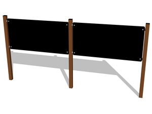 Double panel drawing board - brown
