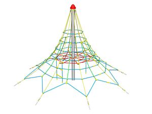 Rope pyramid PY830K (f.h. 1 m, with 8 tension locks)