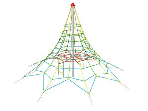 Rope pyramid PY835K (f.h. 1 m, with 8 tension locks)