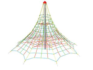 Rope pyramid PY850K (f.h. 1 m, with 8 tension locks)