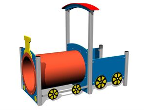 Train engine - silver