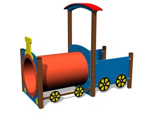 Train engine MA100KW - brown
