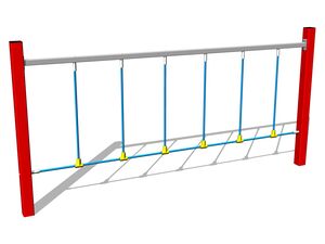 Monkey track Rope weave - red