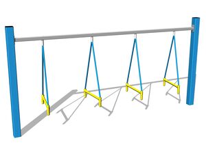 Monkey track Hanger - blue