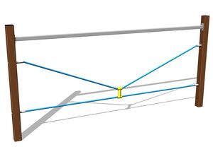 Monkey track V ropes - brown