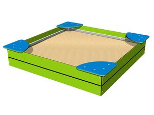 Sandpit with seats 1,5x1,5 m PIP1515LB