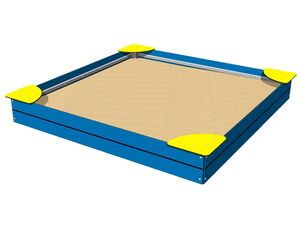 Sandpit with seats 2x2 m PIP2020BY
