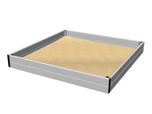 Sandpit 2x2 m - silver