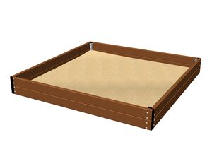 Sandpit 2x2 m - brown