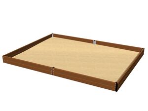 Sandpit 4x3 m - brown