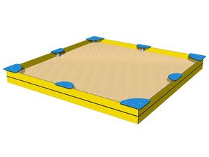 Sandpit with seats 3x3 m PIH3030