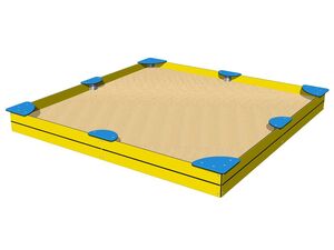 Sandpit with seats 3x3 m PIH3030YB