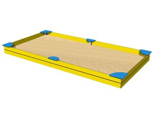 Sandpit with seats 4x2 m