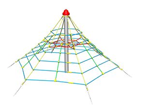 Rope pyramid PY620K (f.h. 1 m, with 6 tension locks)