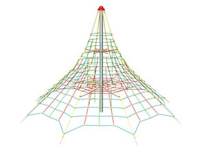 Rope pyramid PY855K (f.h. 1,5 m, with 8 tension locks)