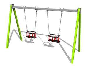 Twin chain swing - metal (f.h. 1,0 m)