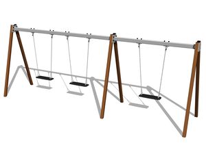 Triple chain swing RH6311KW - Brown (f.h. 1,0 m)