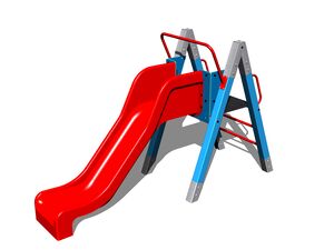 Slide with a ladder KZ100K (f.h. 1 m) - metal