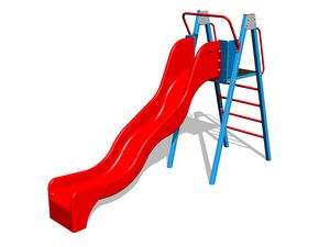 Slide with a ladder KZ6101KB (f.h. 1,5 m) - blue
