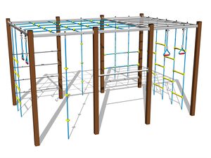 Climbing set - brown
