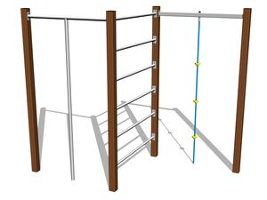 Climbing set - brown