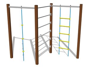 Climbing set - brown