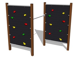 Climbing set - brown