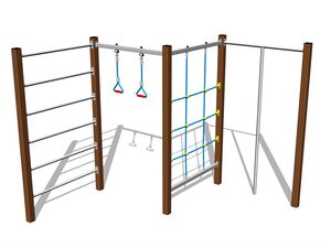Climbing set - brown