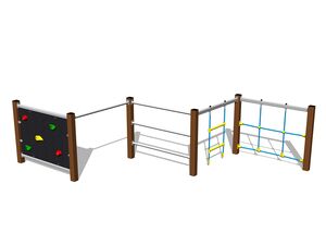Climbing set - brown