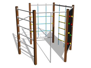 Climbing set - brown