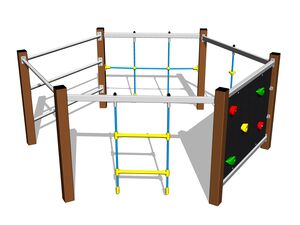 Climbing set - brown