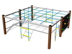 Climbing set - brown